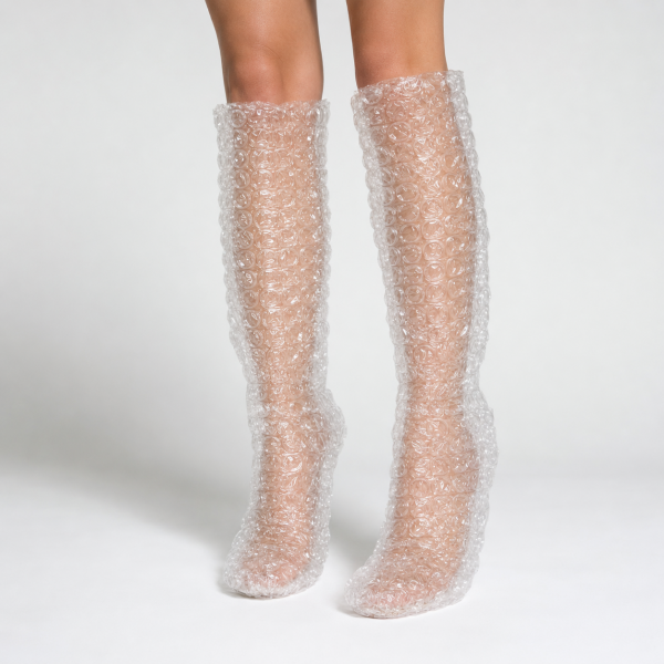 Bubble Wrap Shoes: An Unusual Design Inspired by Bubble Wrap