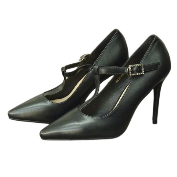 HIGH HEELS 3761-L1319 BLACK LEATHER