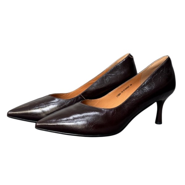 PANTOFI S1583-73 BORDO PIELE