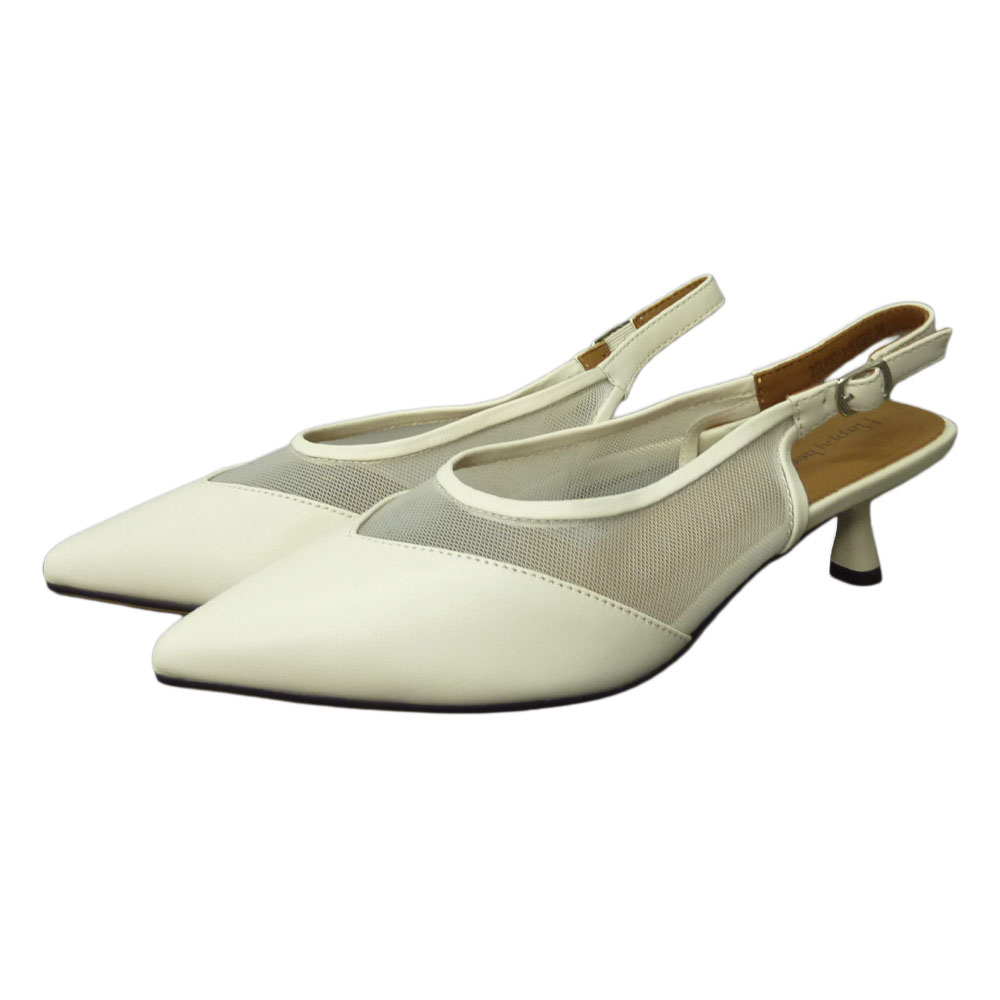 PANTOFI 25L650 ALB PIELE