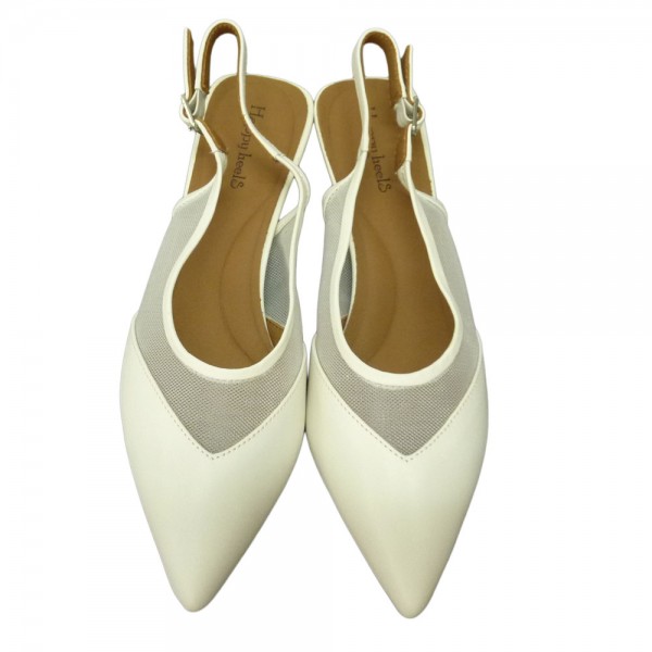 PANTOFI 25L650 ALB PIELE