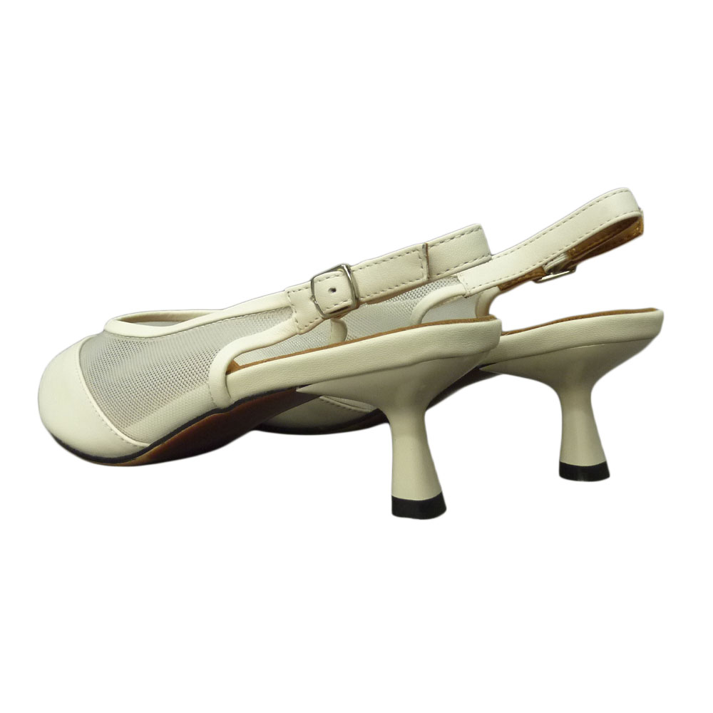 PANTOFI 25L650 ALB PIELE