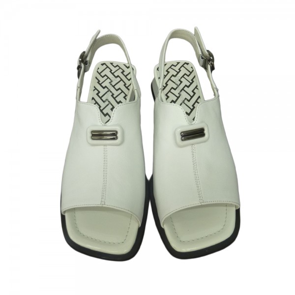 SANDALE 4F5017 ALB PIELE