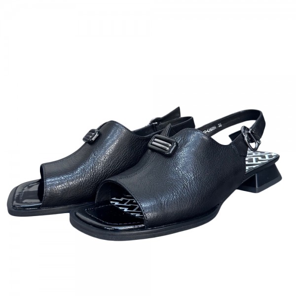 SANDALE 4F5017 NEGRU PIELE
