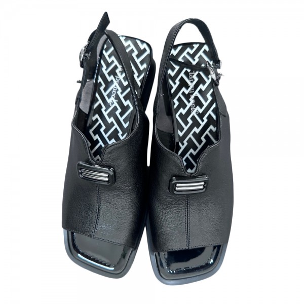 SANDALE 4F5017 NEGRU PIELE