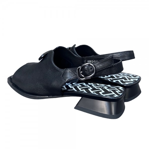 SANDALE 4F5017 NEGRU PIELE