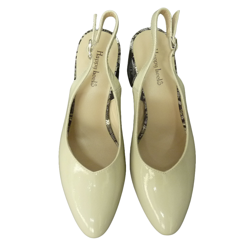БОСОНОЖКИ A2719 БЕЖЕВЫЙ ЛАК