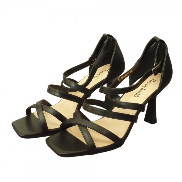 SANDALE A2745 NEGRU PIELE