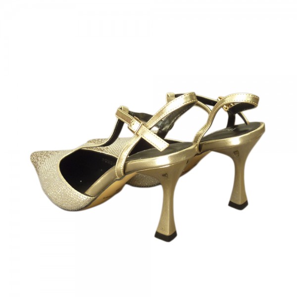 SANDALS D1619 GOLD LEATHER