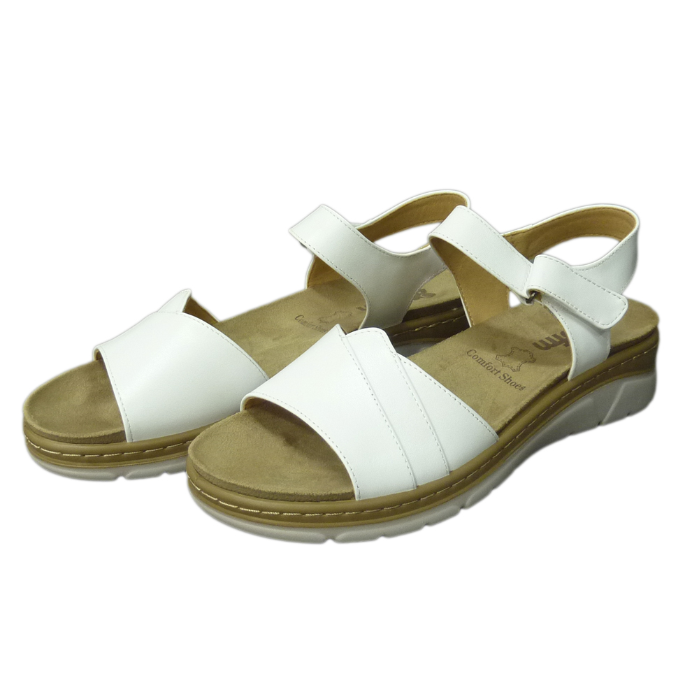 SANDALS G10-330 WHITE LEATHER