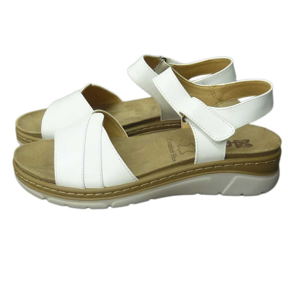 SANDALS G10-330 WHITE LEATHER