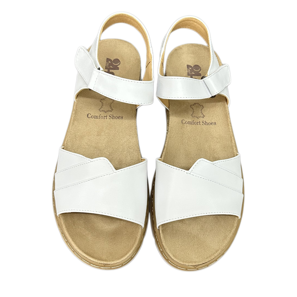 SANDALS G10-330 WHITE LEATHER