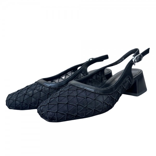 SANDALE H561 NEGRU TESUT