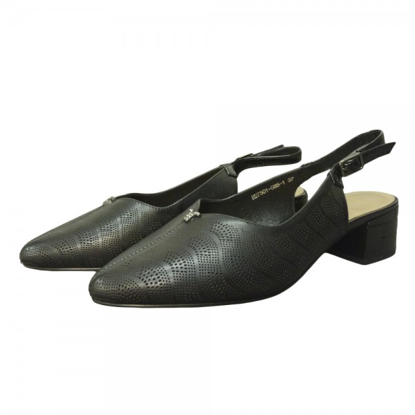 SANDALS HD7501 BLACK LEATHER