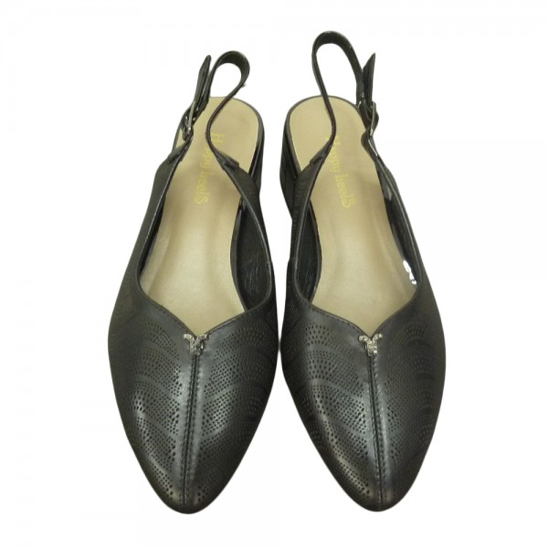 SANDALS HD7501 BLACK LEATHER