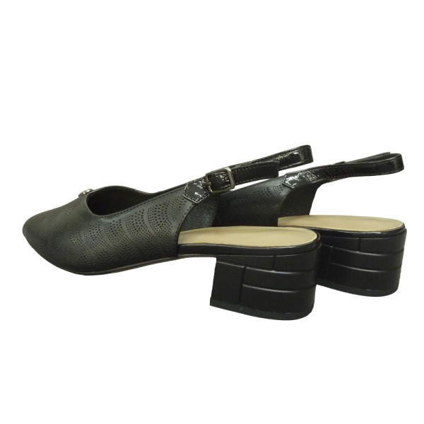 SANDALS HD7501 BLACK LEATHER