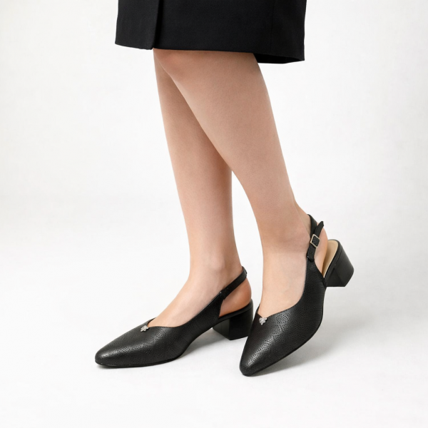SANDALS HD7501 BLACK LEATHER