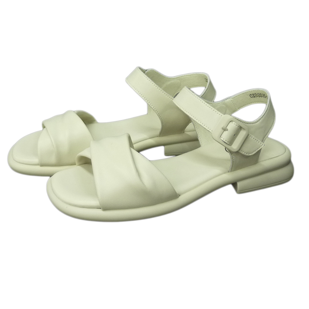SANDALS OX88595 IVORY LEATHER