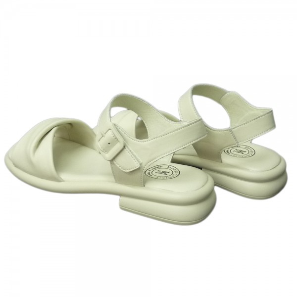 SANDALS OX88595 IVORY LEATHER