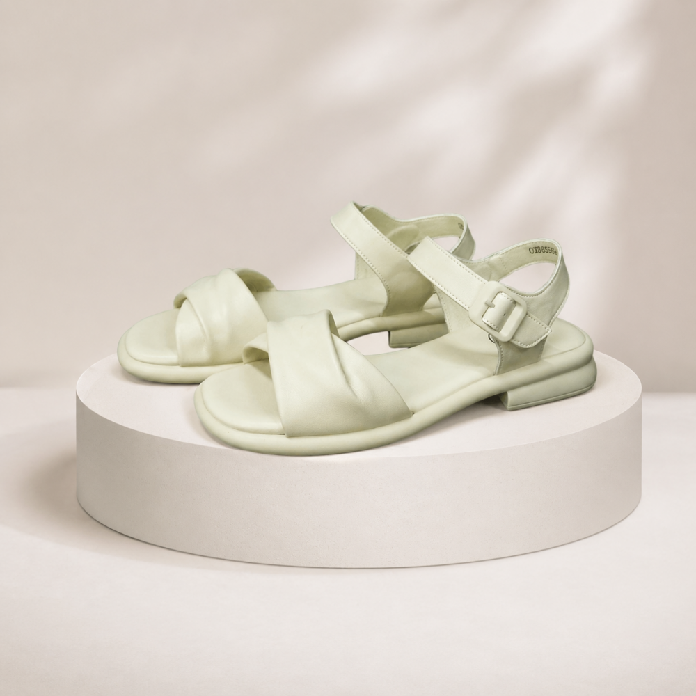SANDALS OX88595 IVORY LEATHER