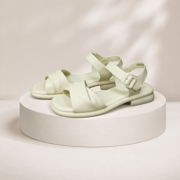 SANDALS OX88595 IVORY LEATHER