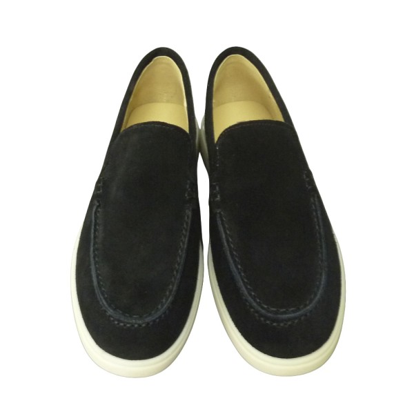 LOAFERS 3765-1A BLACK SUEDE LEATHER