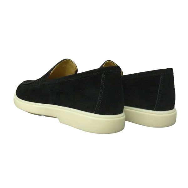 LOAFERS 3765-1A BLACK SUEDE LEATHER