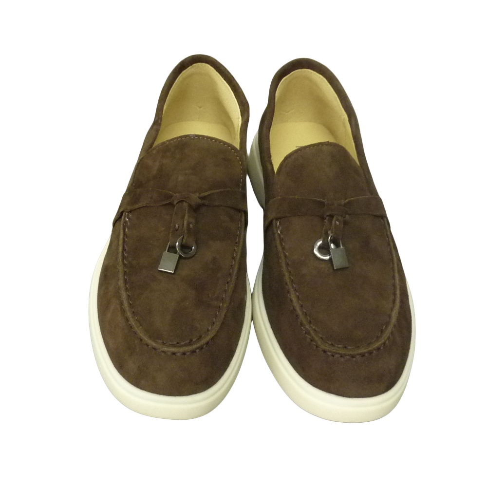 LOAFERS 3765-3A BROWN SUEDE LEATHER