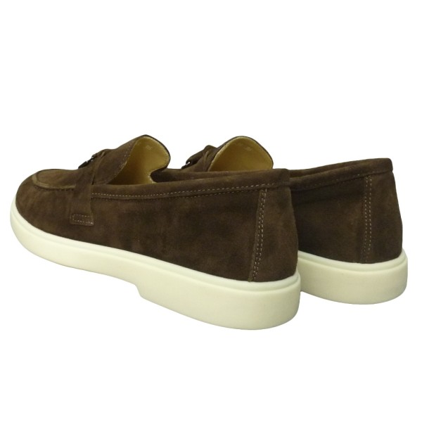LOAFERS 3765-3A BROWN SUEDE LEATHER