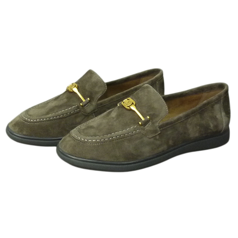 LOAFERS 4563D DARK BROWN SUEDE LEATHER