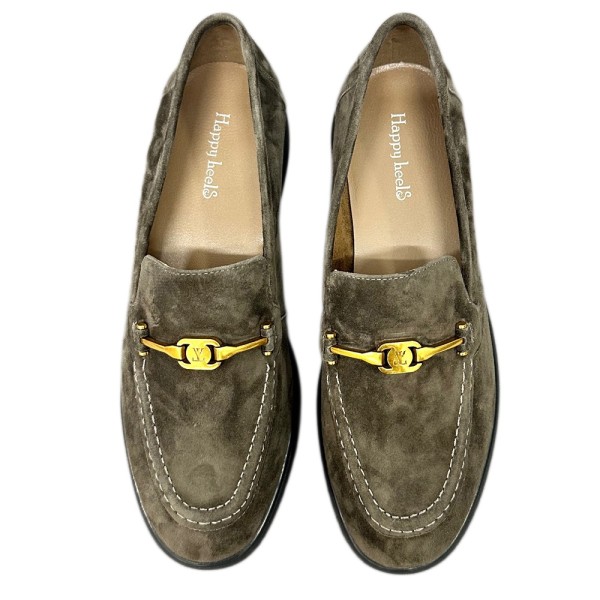 LOAFERS 4563D DARK BROWN SUEDE LEATHER