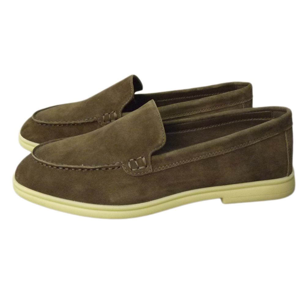 LOAFERS A582 BROWN SUEDE LEATHER