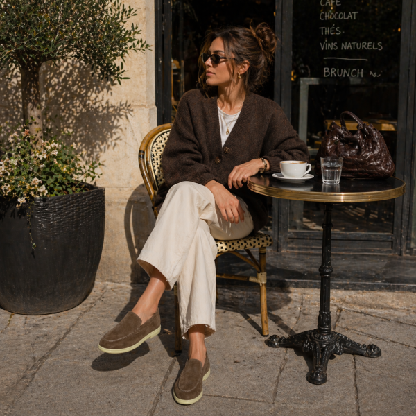 LOAFERS A582 BROWN SUEDE LEATHER