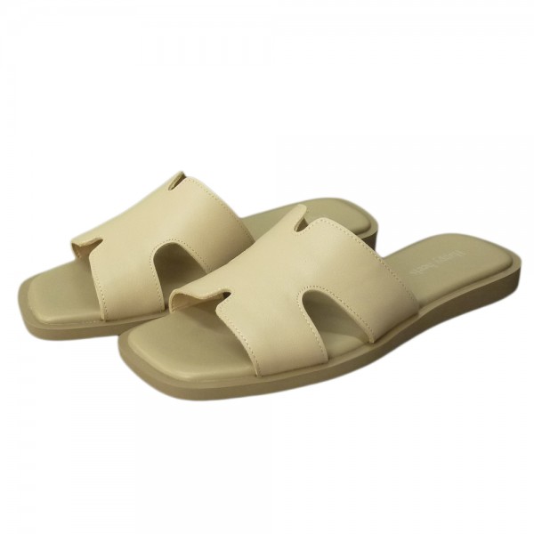FLIP FLOPS 2076 BEIGE LEATHER