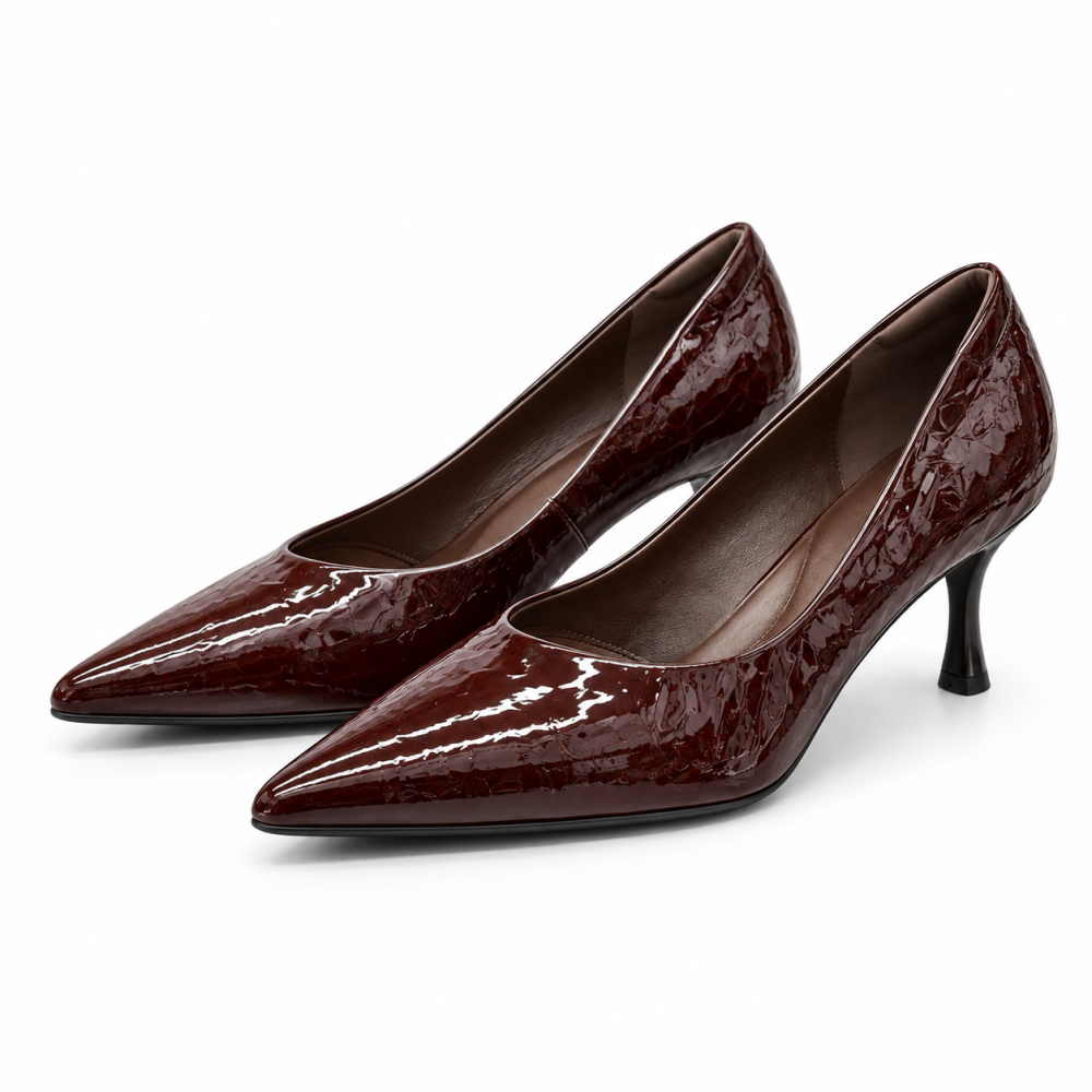 HIGH HEELS 5Q3280 BURGUNDY PATENT LEATHER