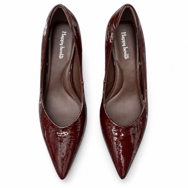 HIGH HEELS 5Q3280 BURGUNDY PATENT LEATHER