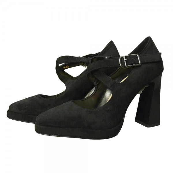 PANTOFI D616 NEGRU ZAMS