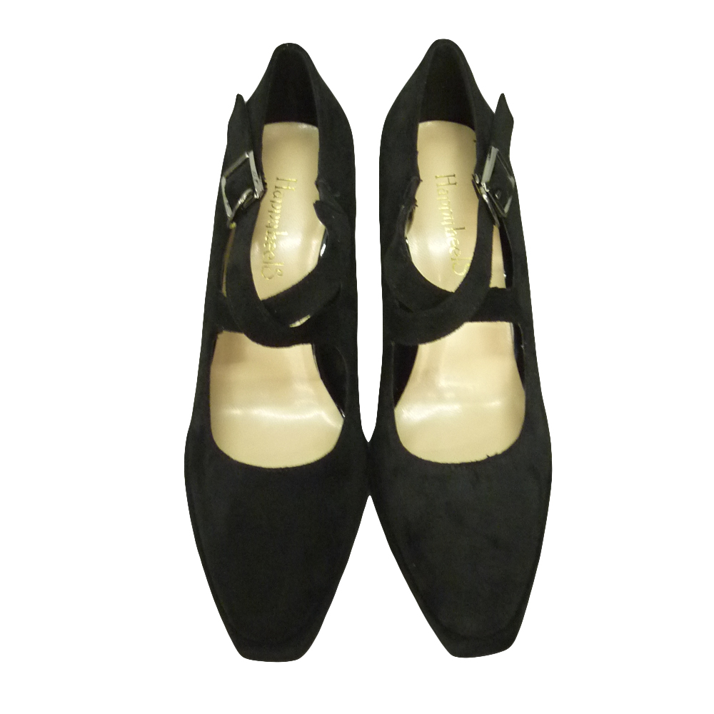 HIGH HEELS D616 BLACK SUEDE LEATHER