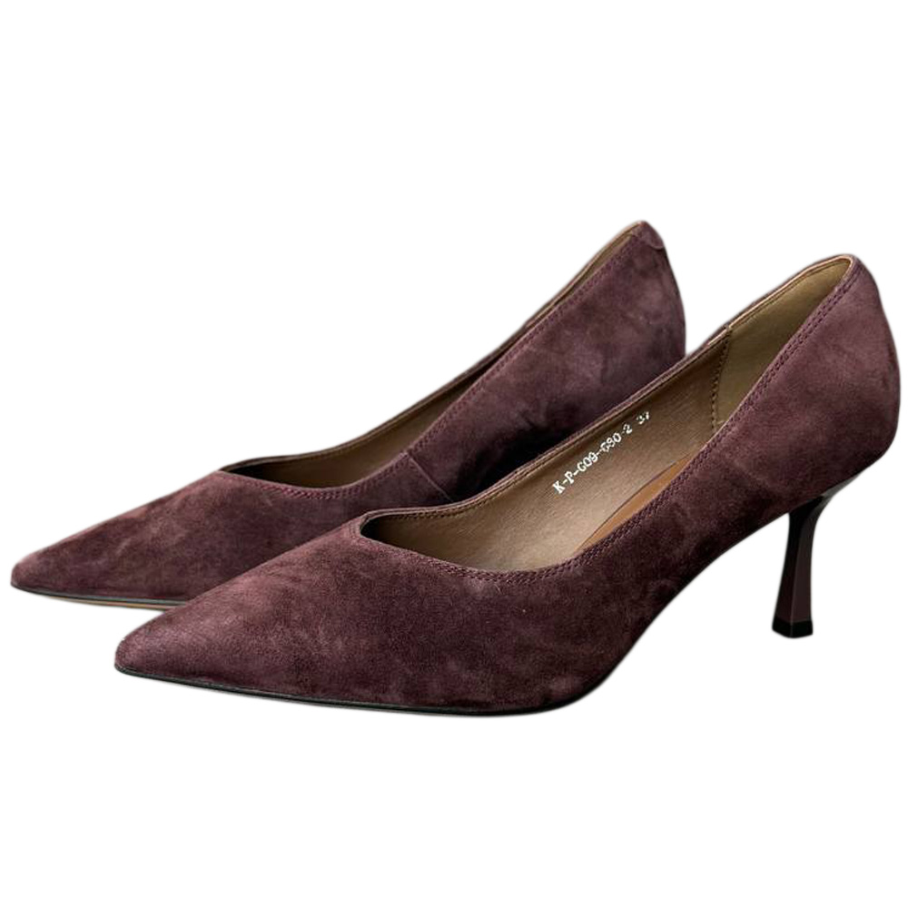 ТУФЛИ G09-680 КОРИЧНЕВАЯ ЗАМША
