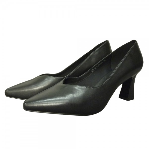PANTOFI H2116 NEGRU PIELE