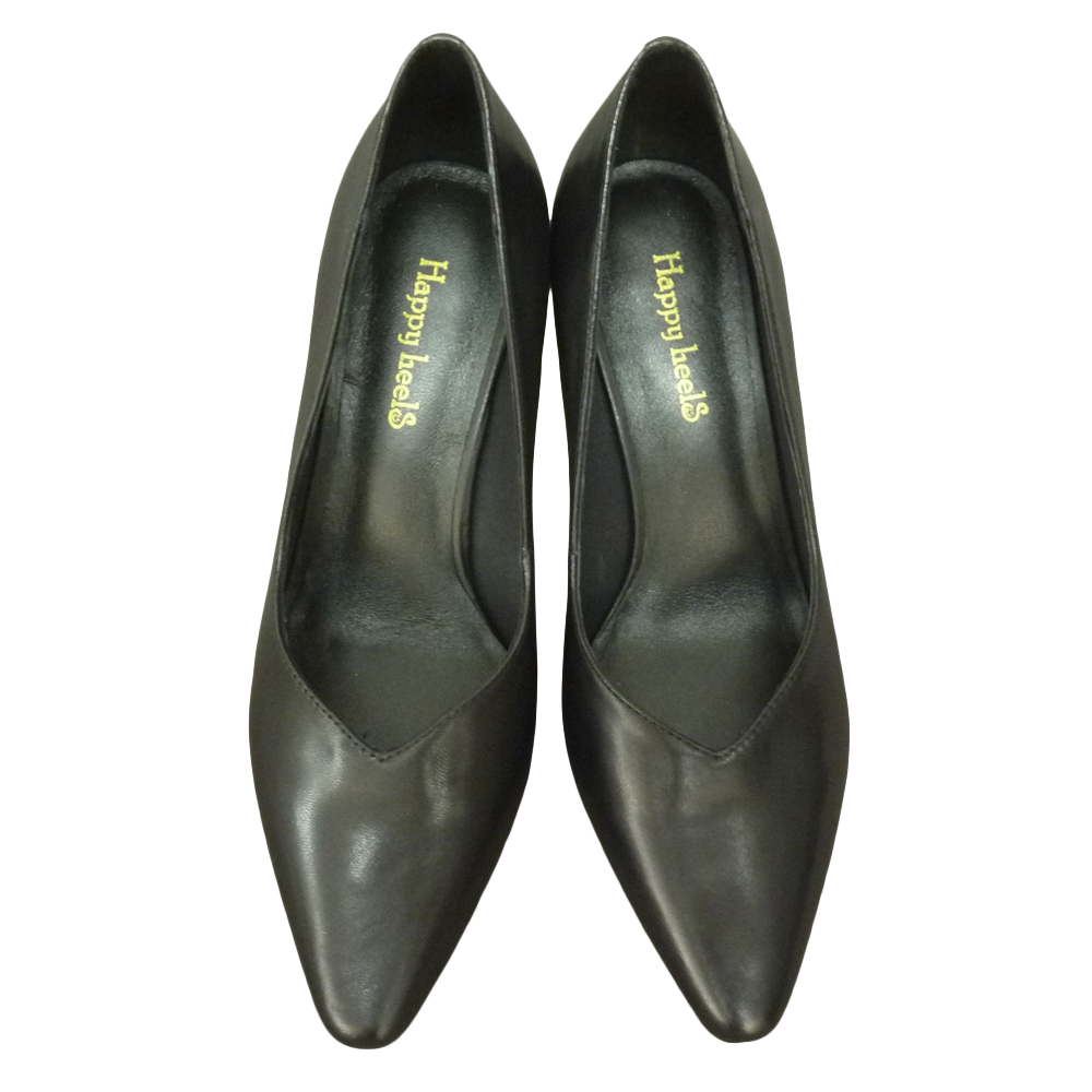 HIGH HEELS H2116 BLACK LEATHER