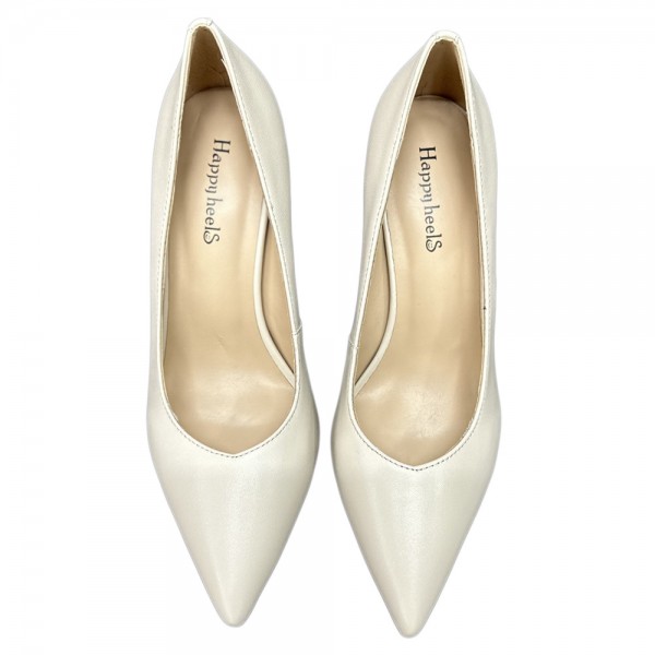 PANTOFI P112-488 IVORY PIELE