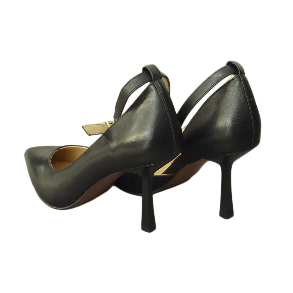 HIGH HEELS P112-576 BLACK LEATHER