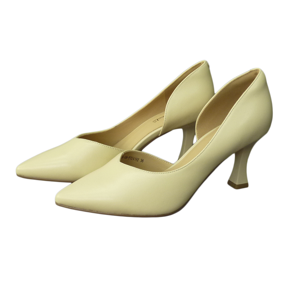 HIGH HEELS S1418-08 BEIGE LEATHER