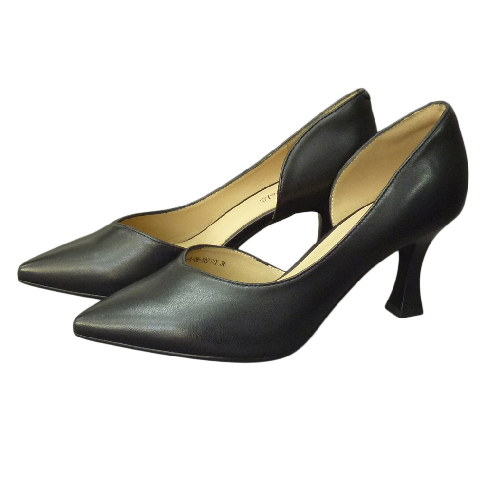PANTOFI S1418-08 NEGRU PIELE
