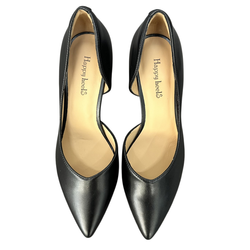 HIGH HEELS S1418-08 BLACK LEATHER