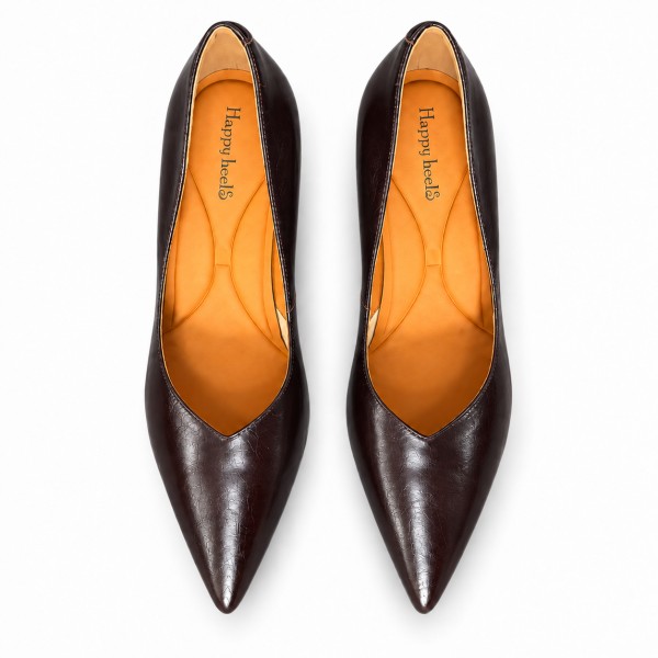 HIGH HEELS S1583-73 BURGUNDY LEATHER