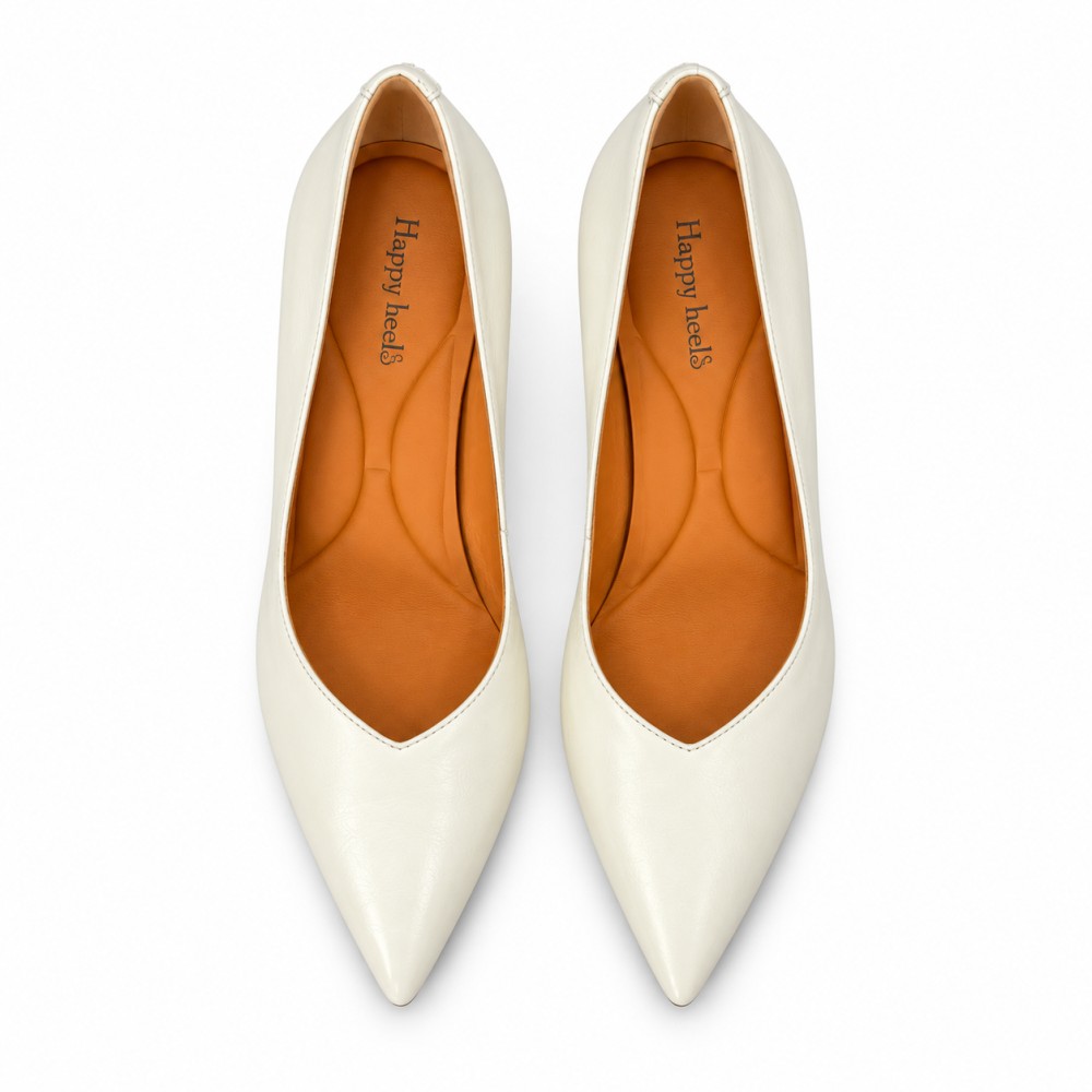 HIGH HEELS S1583-73 IVORY LEATHER