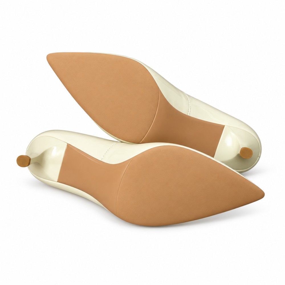 HIGH HEELS S1583-73 IVORY LEATHER