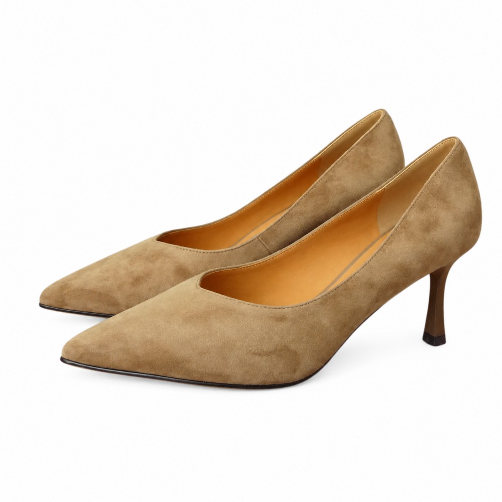 HIGH HEELS S4729 BEIGE SUEDE LEATHER